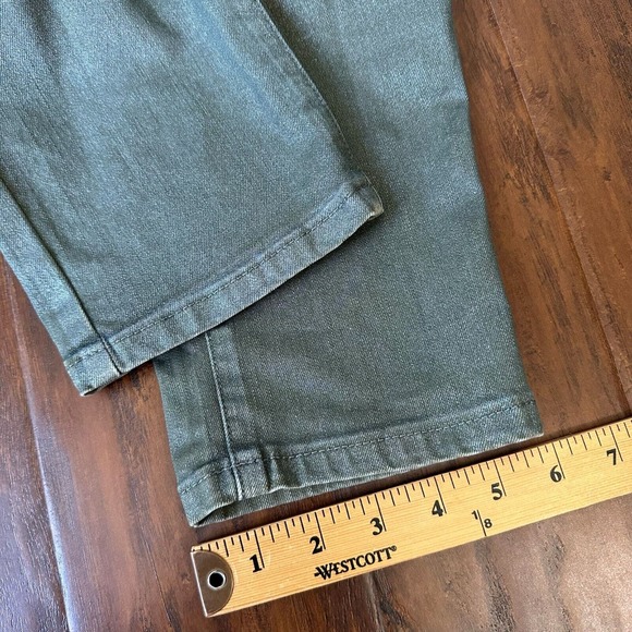 SOFT SURROUNDINGS Denim-Like Skinny Pants #2CR14 Coated Sage Green - Picture 11 of 11